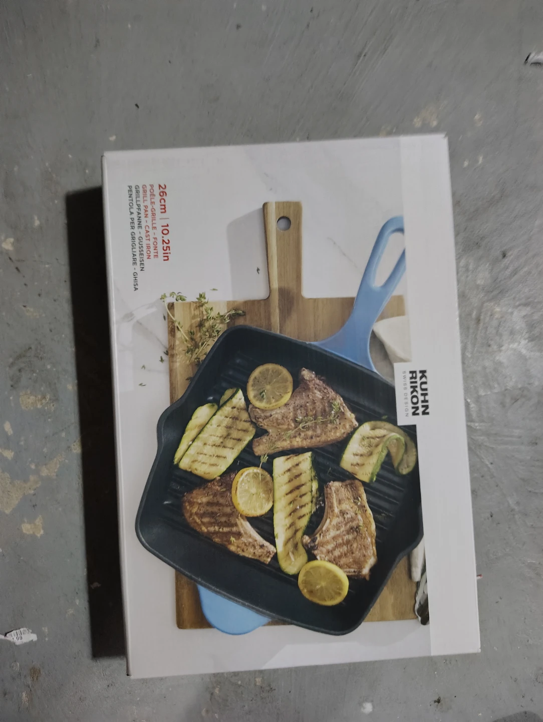 Kuhn Rikon 26cm Cast Iron Grill Pan