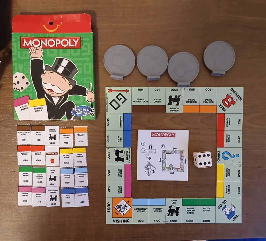 McDonald's toy Monopoly Board Game