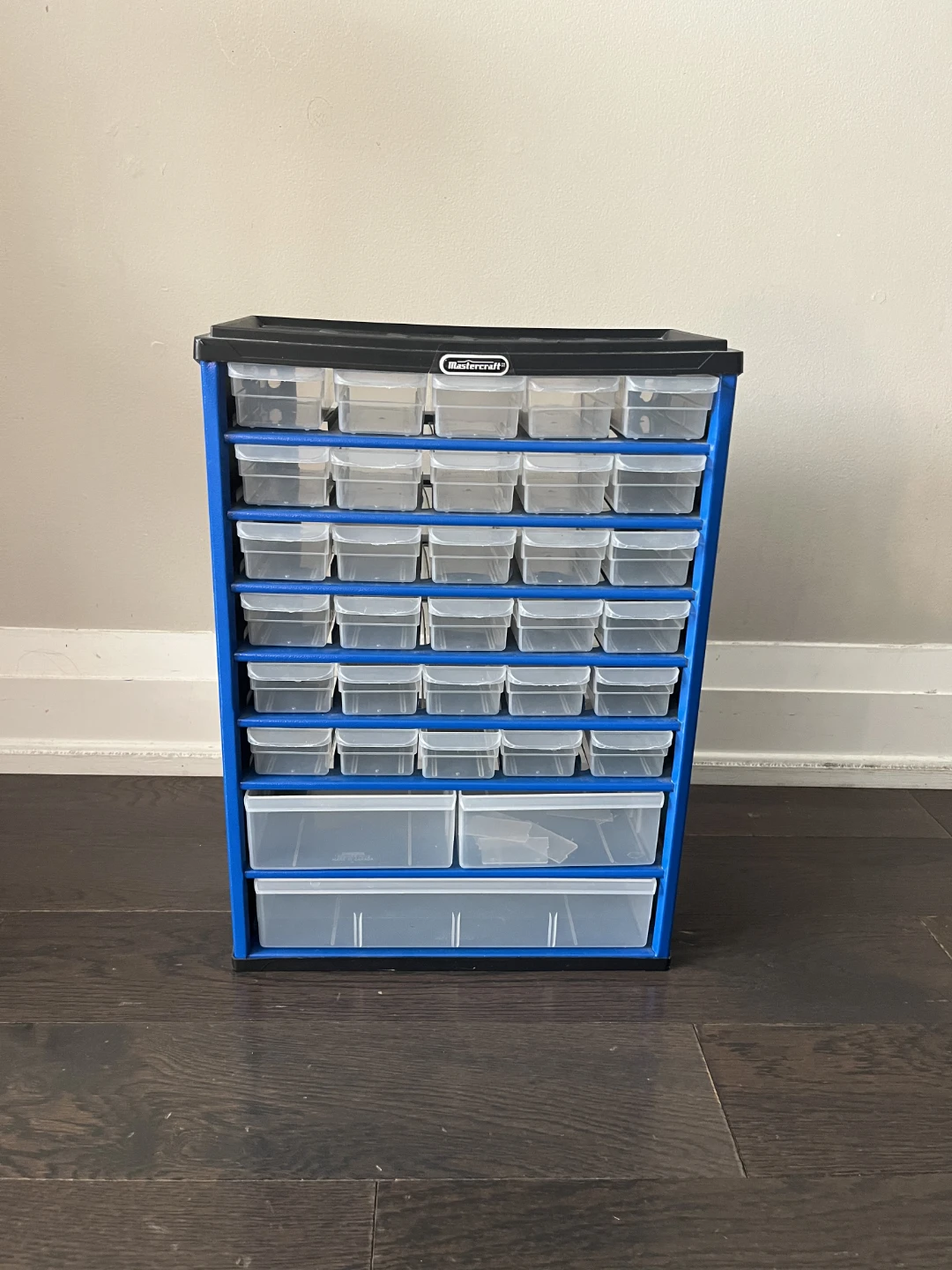 Mastercraft Blue Storage Cabinet with 30 Drawers