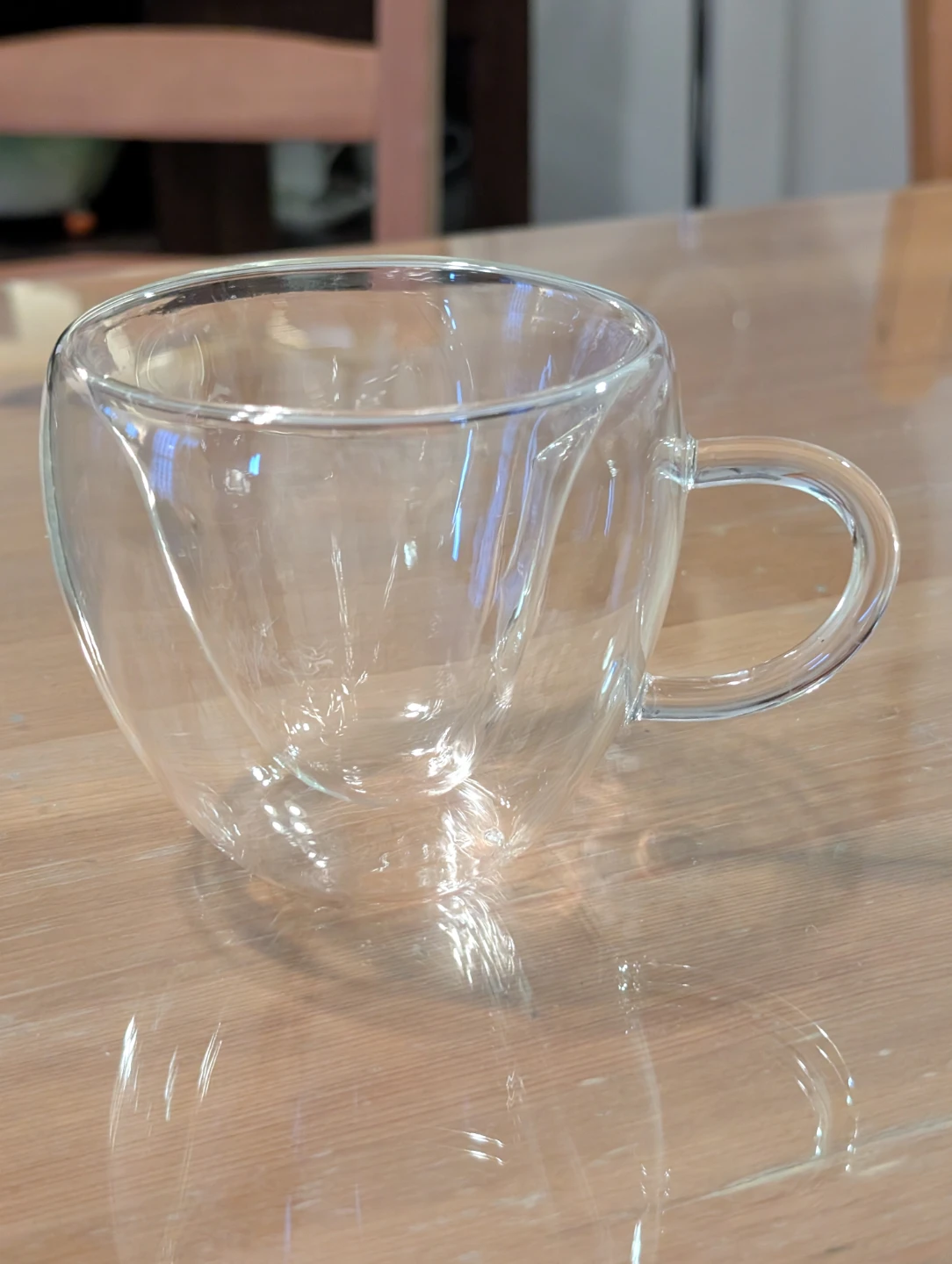 Double Wall Heart Shaped Glass Mug 240ml - photo 4