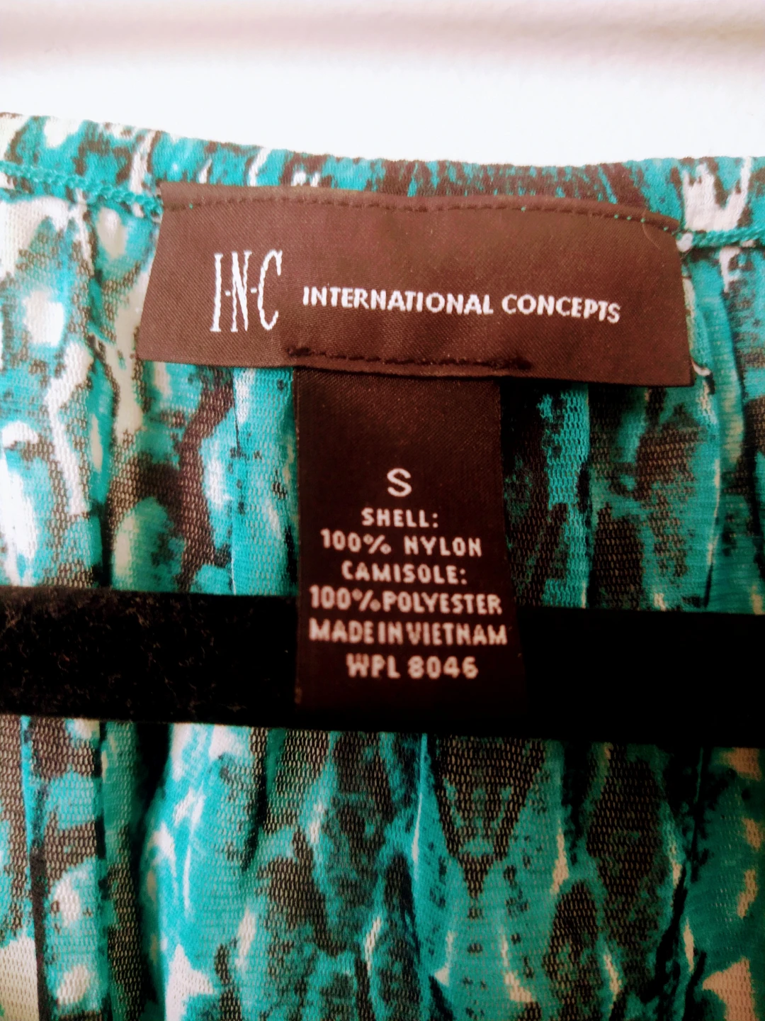 INC International Concepts Teal Snake Print Blouse and Tank - photo 5