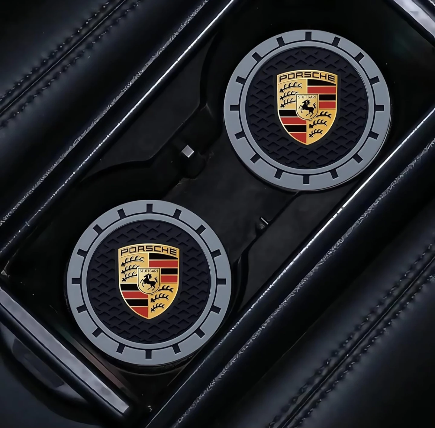 Porsche Car Coasters (Set of 2)