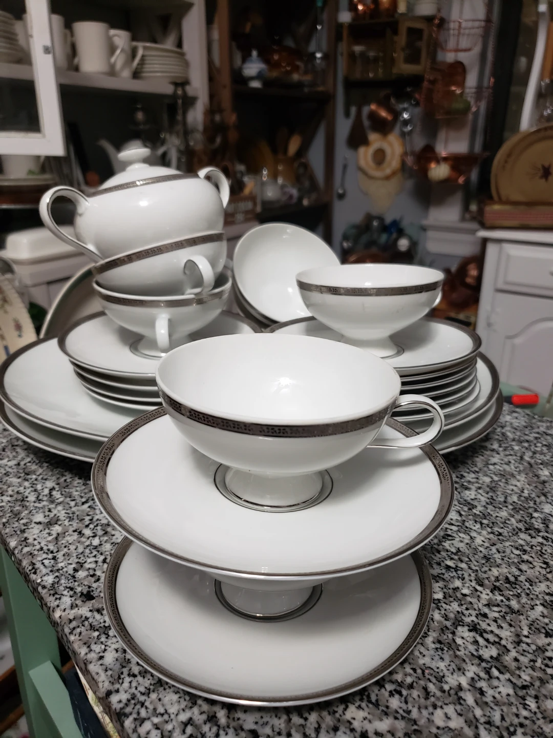 Teacups and Tray Bavaria Germany - photo 2