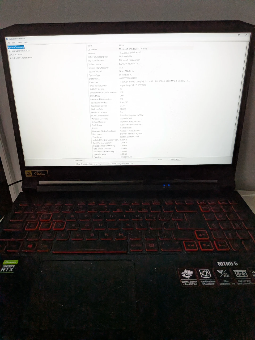 Acer Nitro 5 Gaming Laptop - photo 2