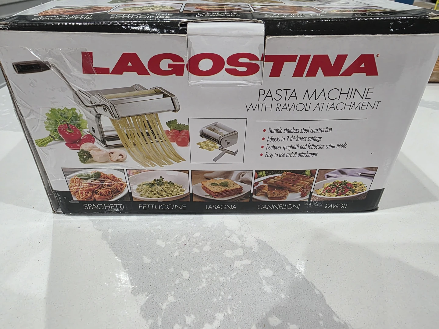 Lagostina Pasta Machine with Ravioli Attachment