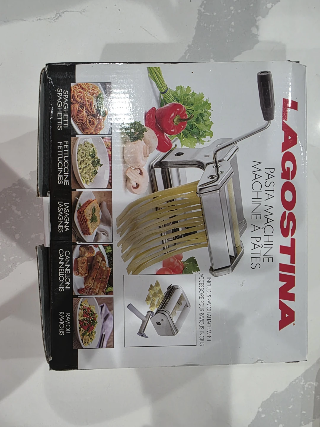Lagostina Pasta Machine with Ravioli Attachment - photo 2