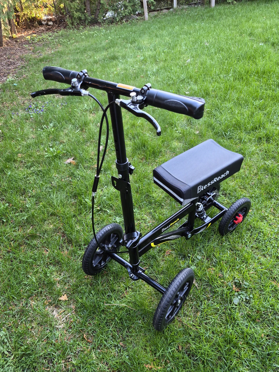 BlessReach 4-Wheel Knee Scooter Walker