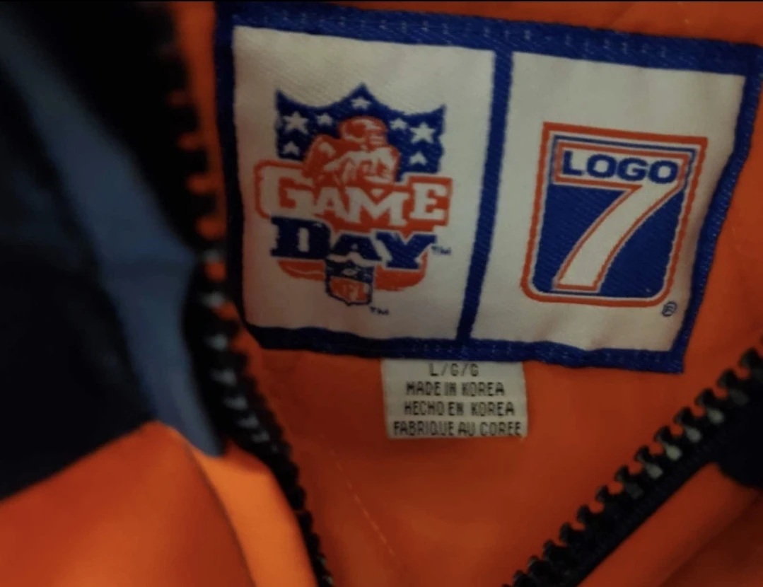 Vintage pre owned Logo 7 Denver Broncos jacket mens Large - photo 4
