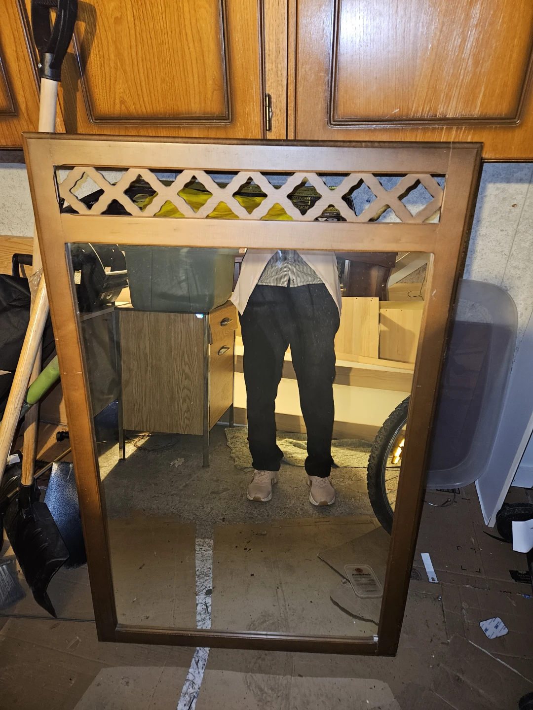 Wooden Framed Decorative Mirror