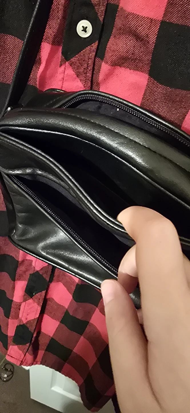 Black Leather Crossbody Bag - photo 4