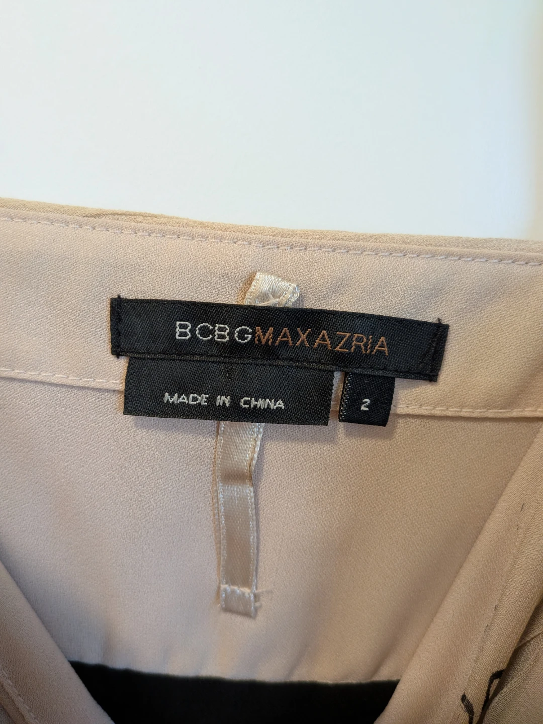 BCBGMAXAZRIA Beige Floral Dress Size 2 - photo 3