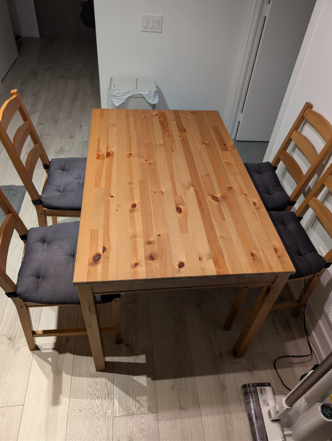 Wooden Dining Table and Chairs Set - photo 2