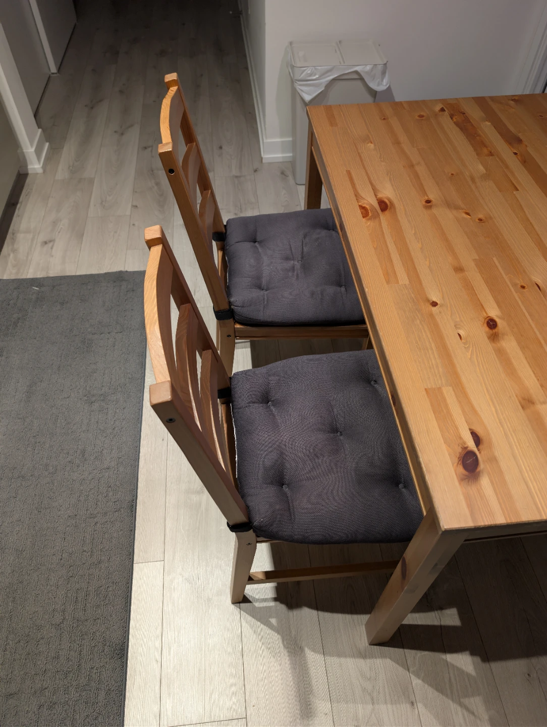 Wooden Dining Table and Chairs Set - photo 3