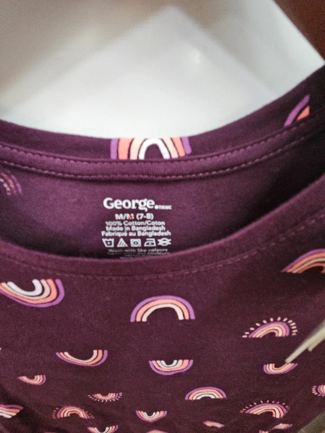 Rainbow Long Sleeve Shirt Size M/M (7-8) - photo 2