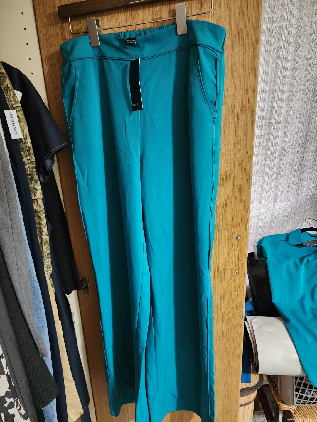 Forever 21 Black & Teal Pants Set - photo 3