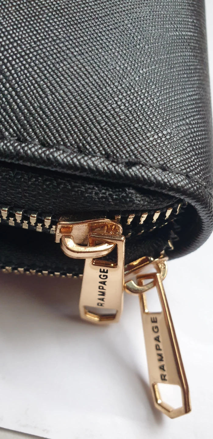 Rampage Women Black Double Zip Around Wallet - photo 3