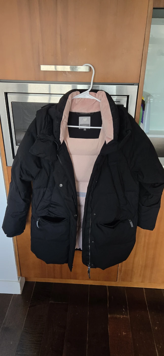 New Balance Puffer Coat - Black, Size S - photo 4