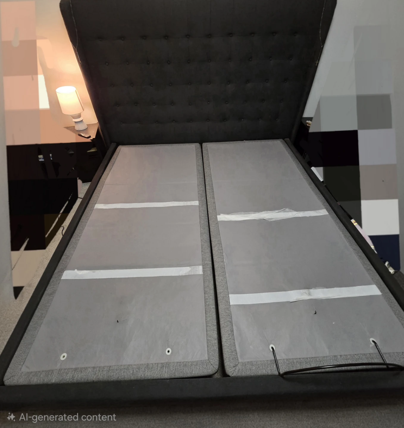 Kingsize bed frame with Headboard and adjustable bed - photo 3