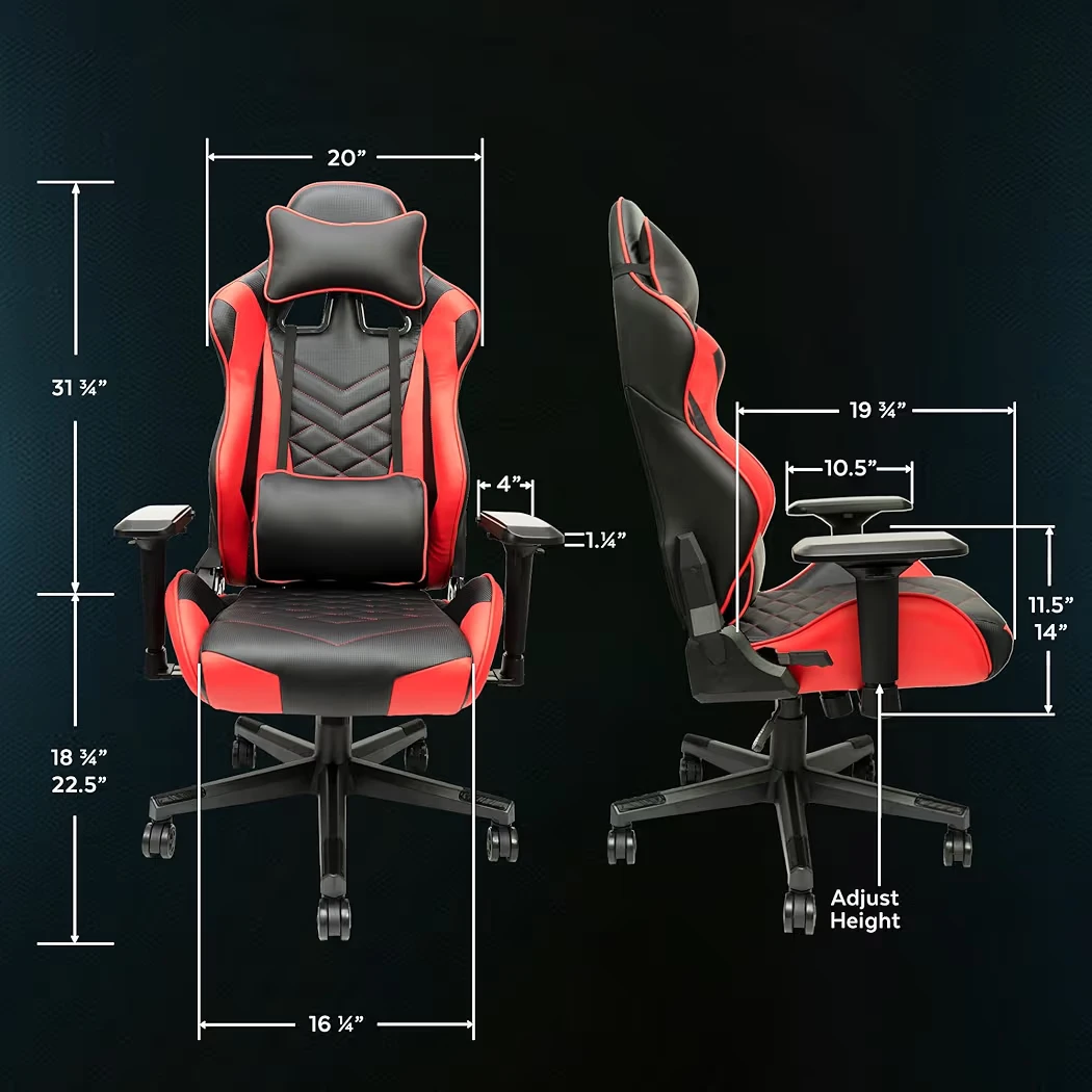 MATRIX Gaming Chair - Red PU Leather - photo 2