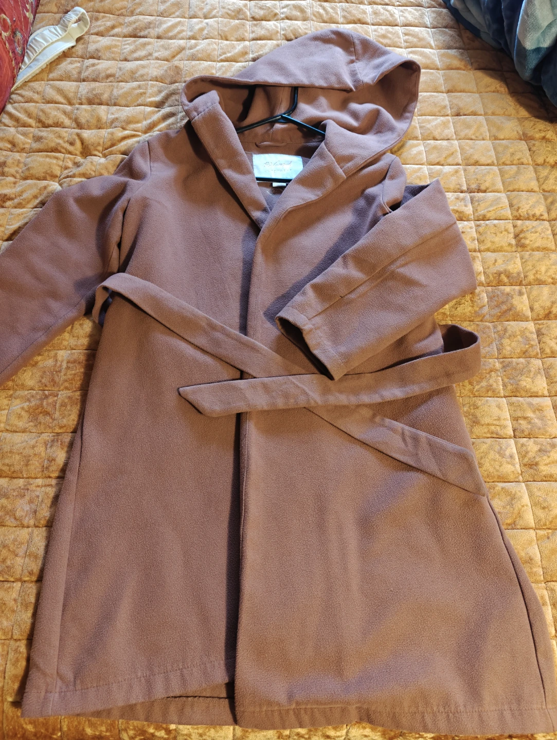 RSVMPD Outerwear Hooded Coat in Dusty Rose