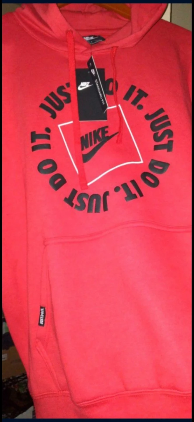 Nike Red "Just Do It." Hoodie 🌱