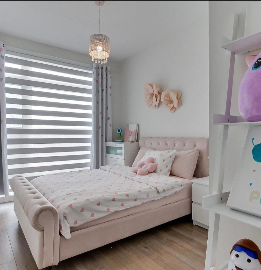 Pink Sleigh Bed Frame and Mattress