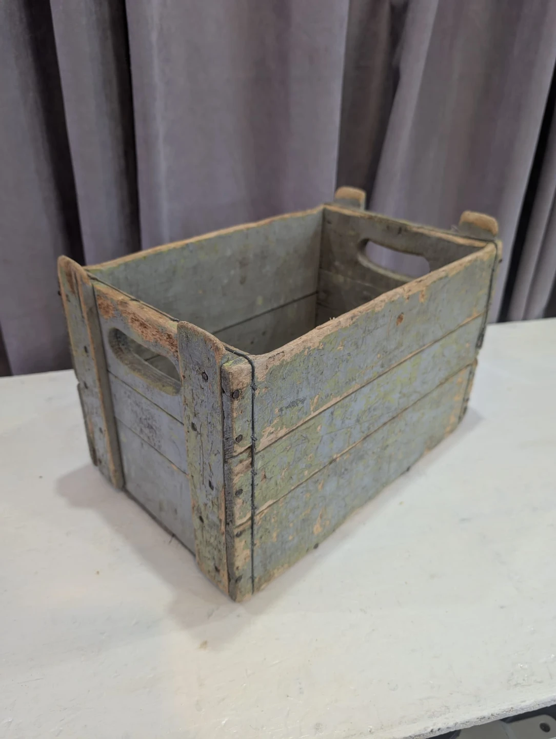 Beautiful Vintage Wooden Crate