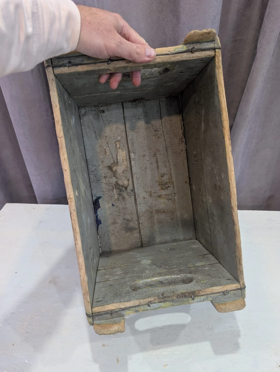 Beautiful Vintage Wooden Crate - photo 4
