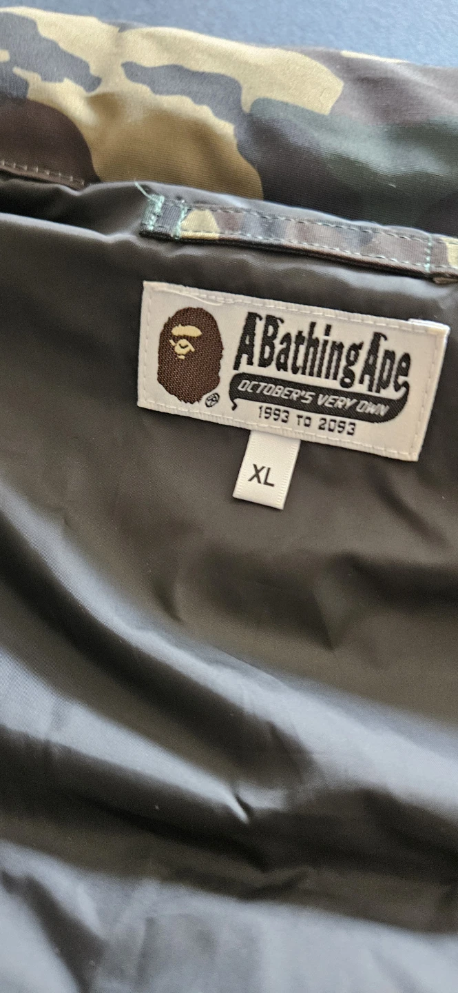 A Bathing Ape Camo Owl Puffer Vest XL - photo 3