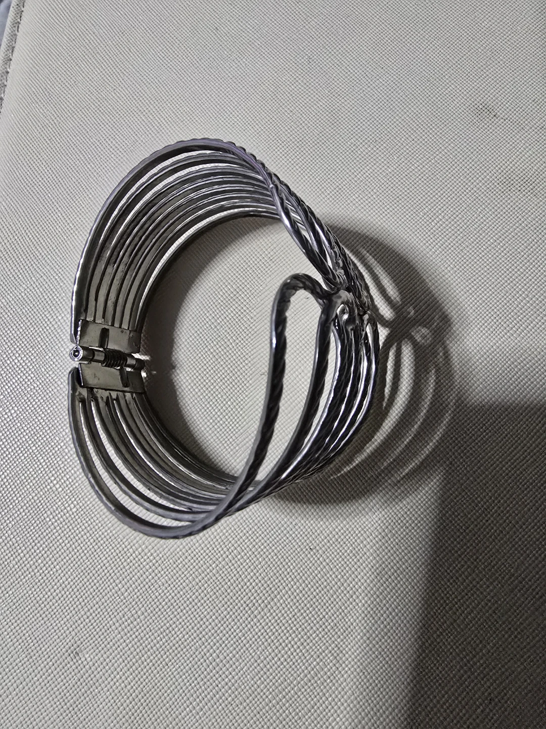 Silver Tone Multi-Strand Cuff Bracelet - photo 3