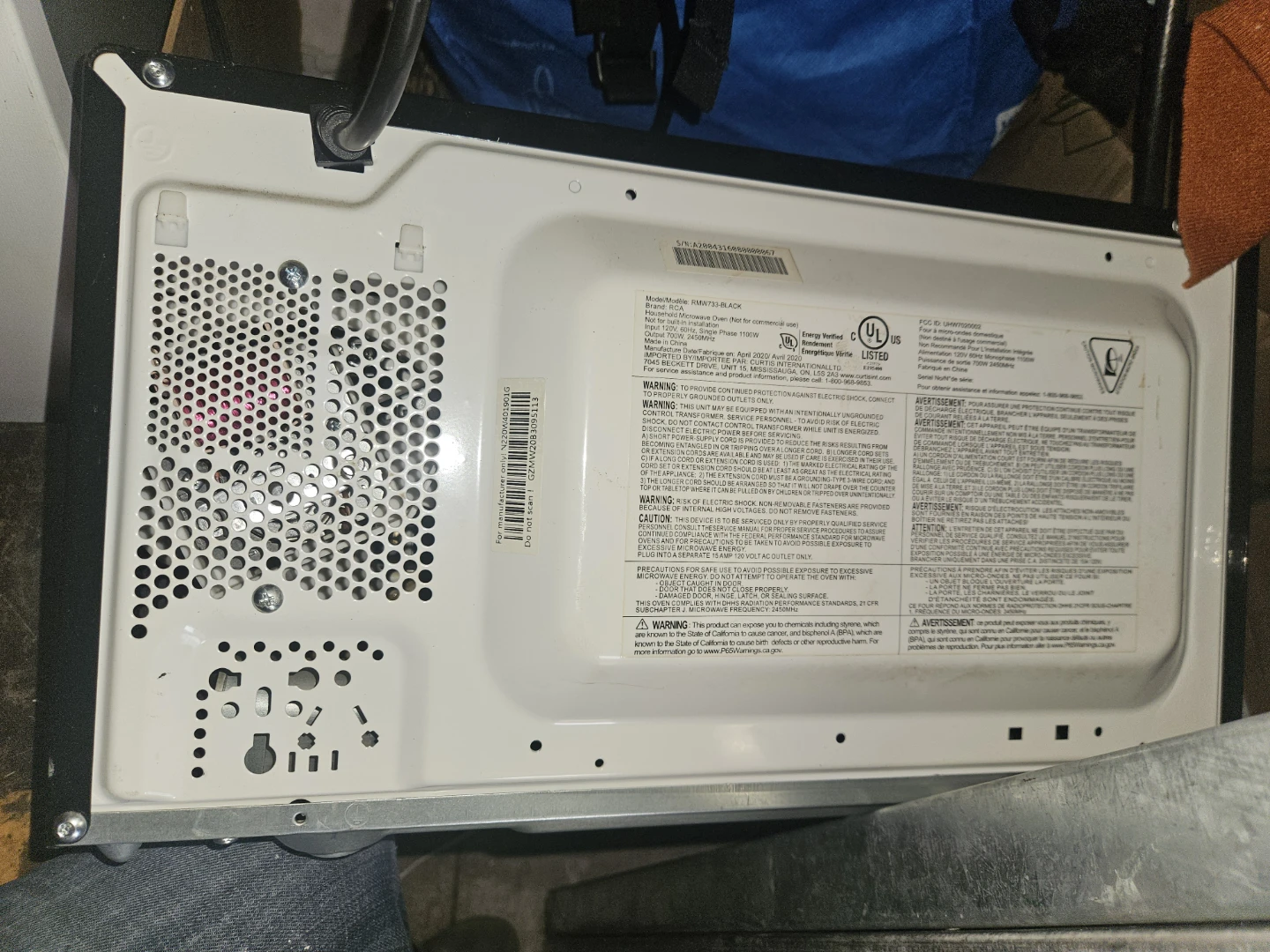 RCA Microwave Oven