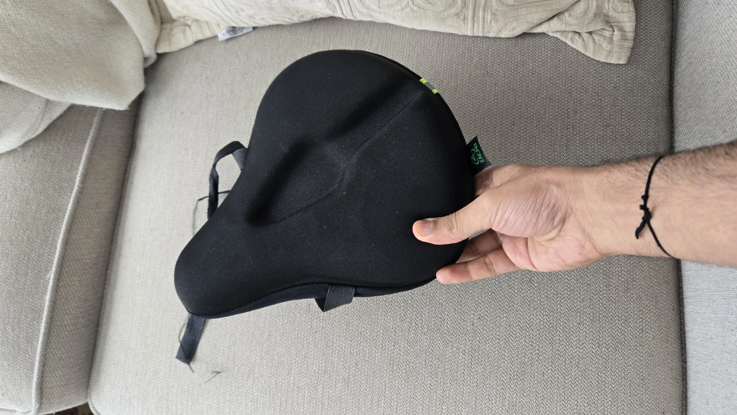 Black Bike Seat Cushion Pad