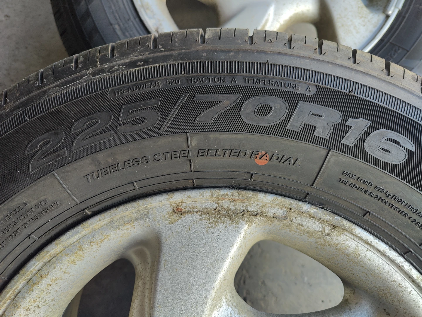 brand new tires on stock 1999 Rav4 rims
