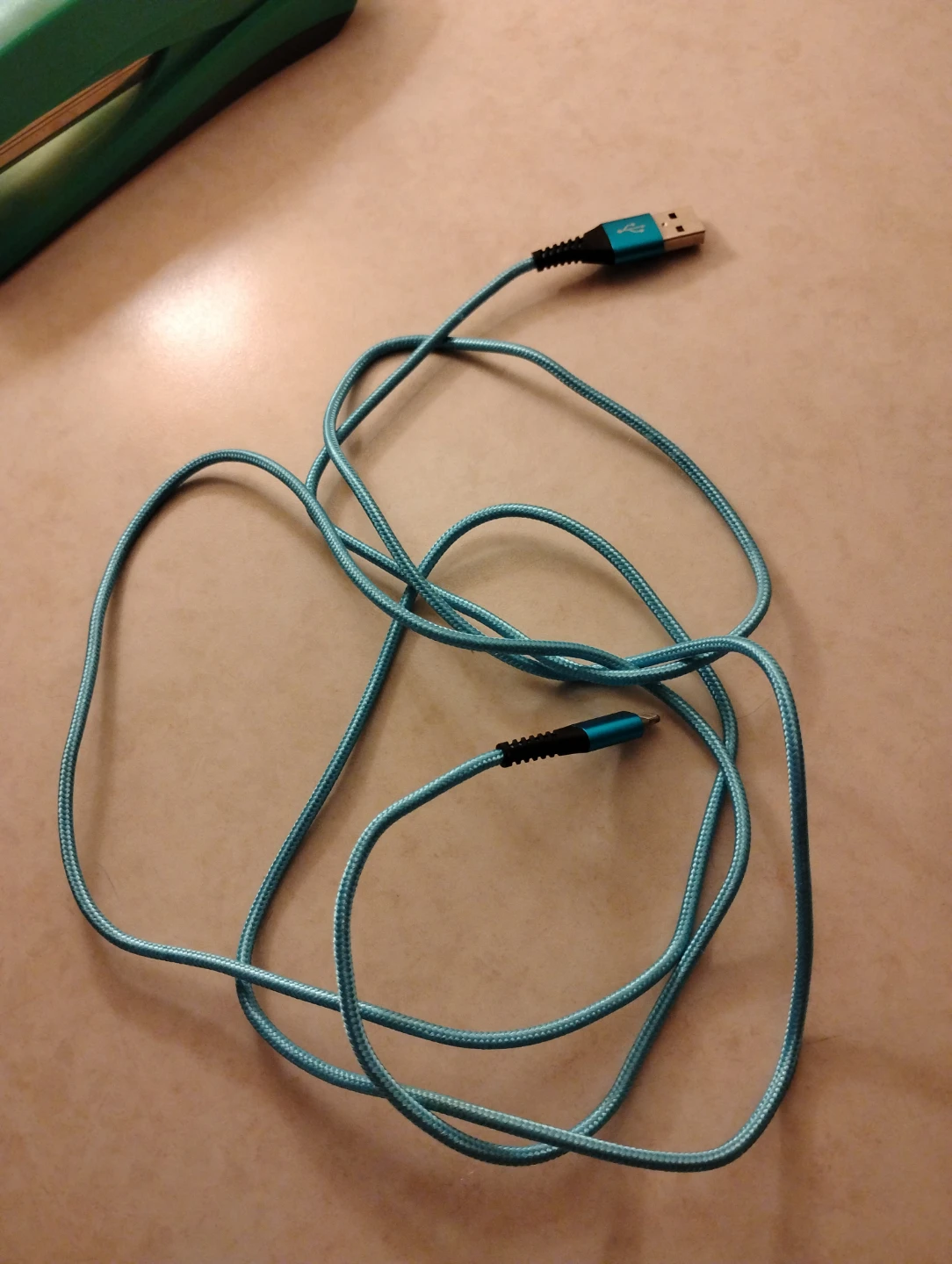 5 foot iPhone Blue Braided Charging Cable