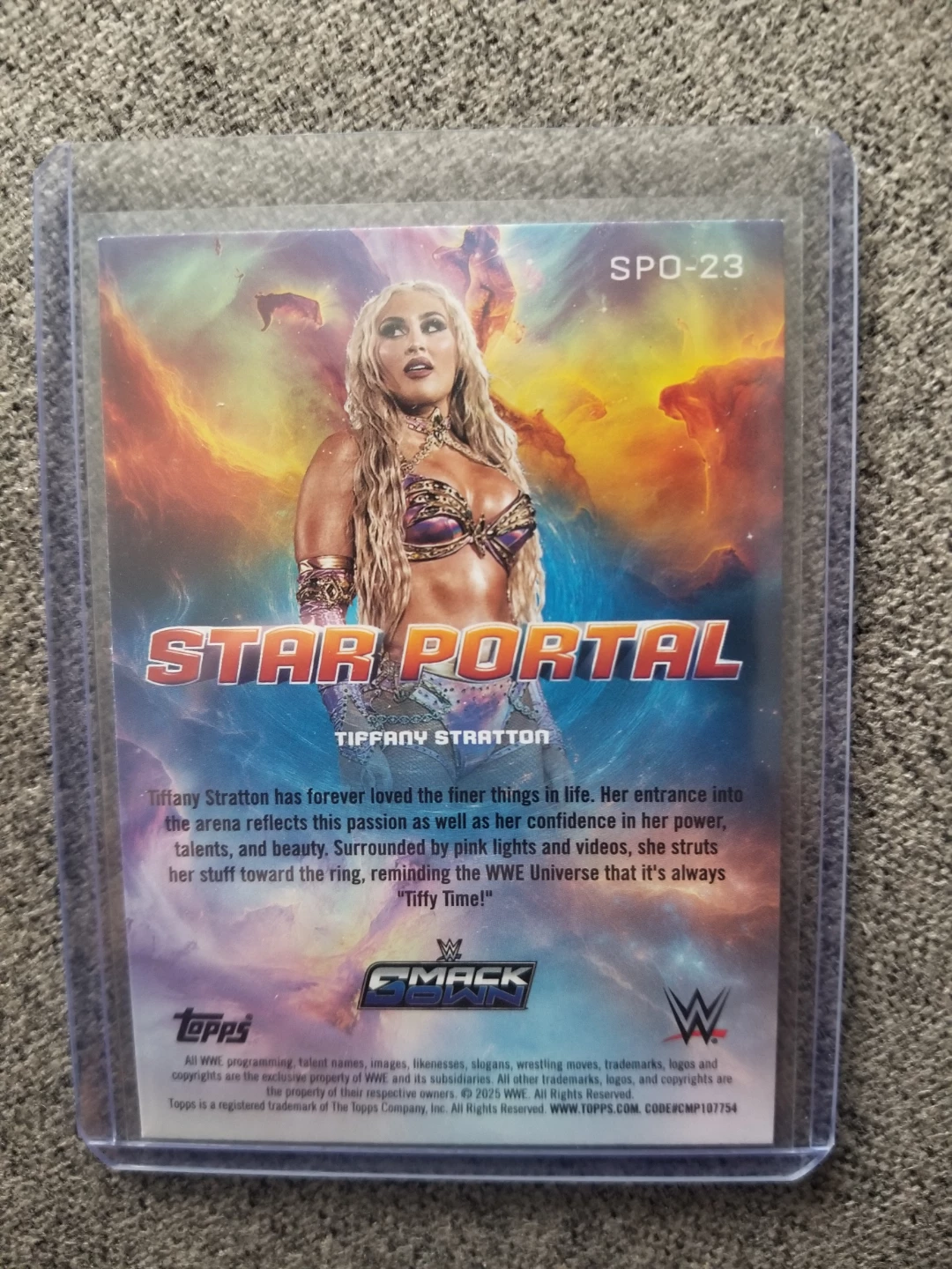 WWE Tiffany Stratton Star Portal Trading Card SPO-23 - photo 2