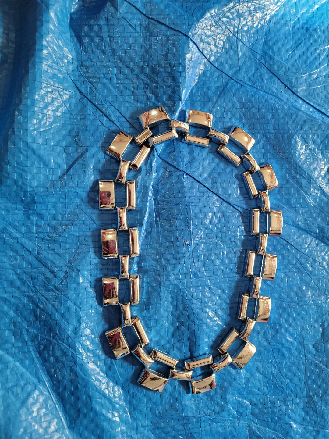 Silver Tone Chunky Chain Necklace - photo 2