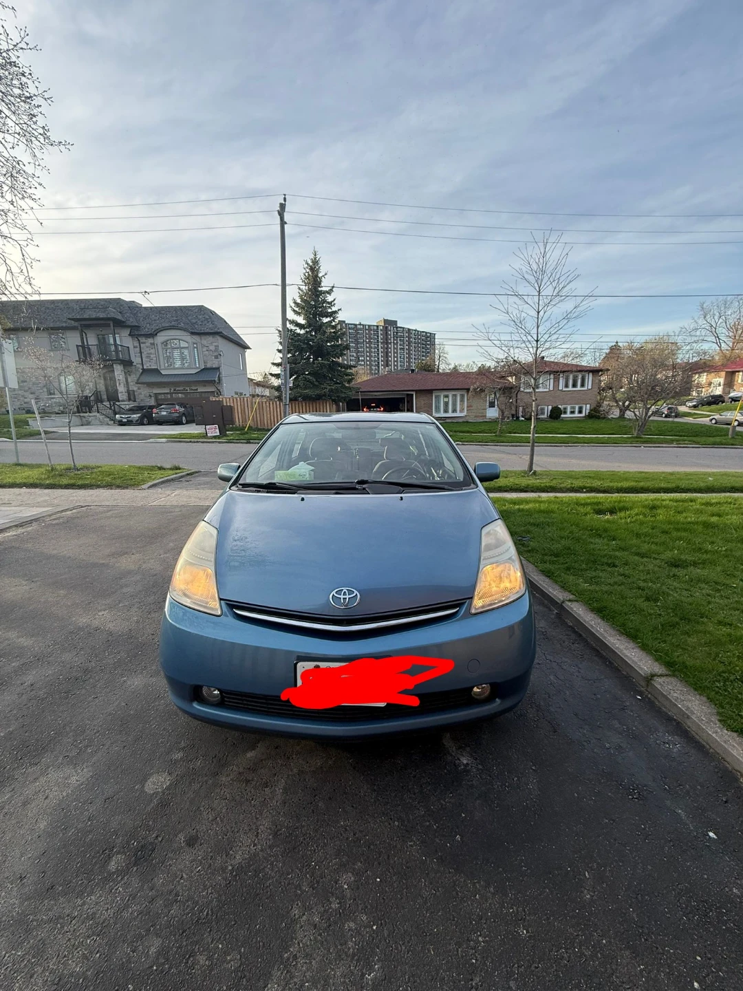 Blue Toyota Prius Hybrid