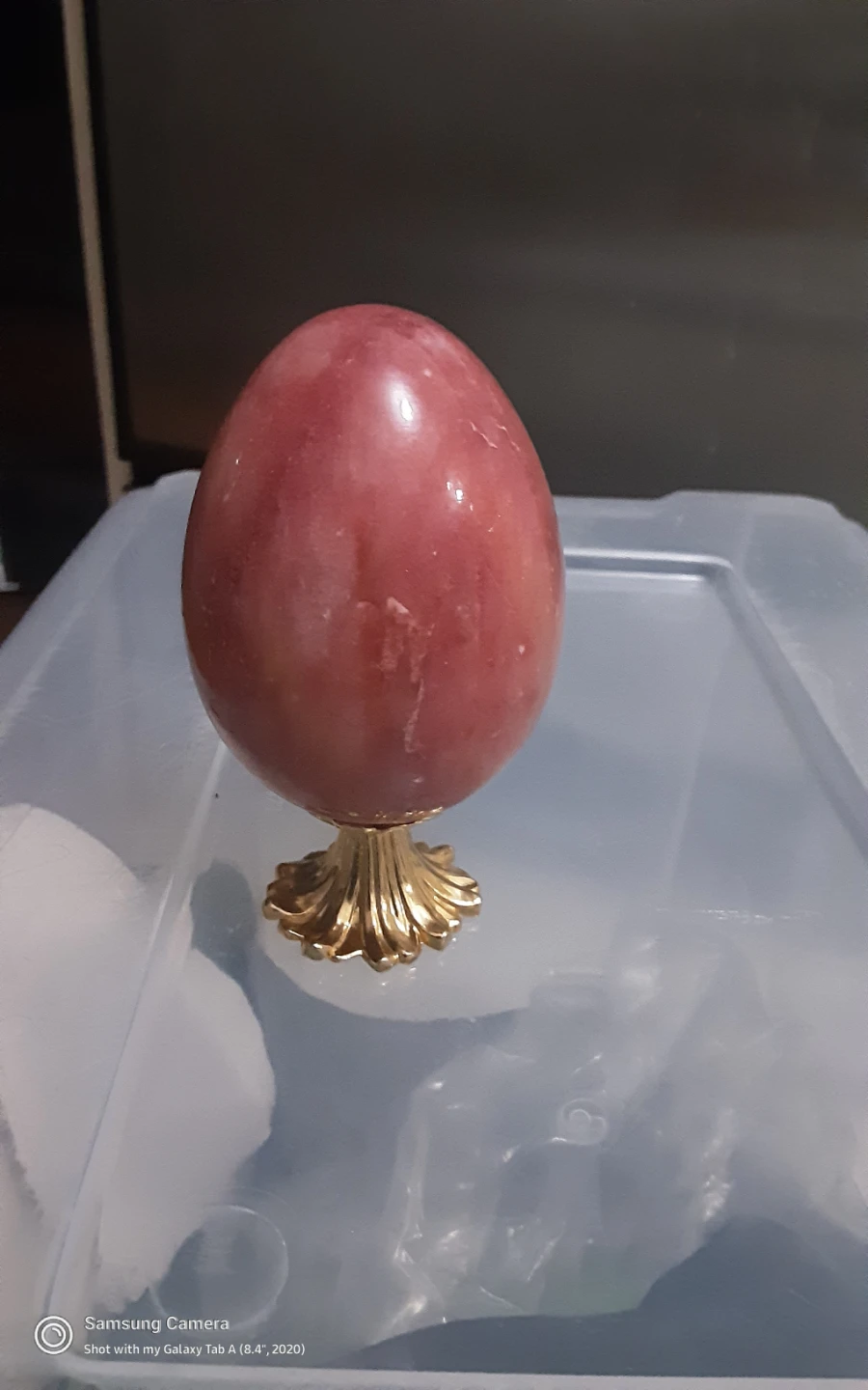 Natural Rose Quartz Egg, Easter, decor...
