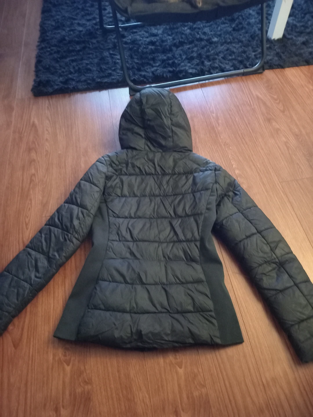 ZARA Black Puffer Jacket with Hood - photo 3