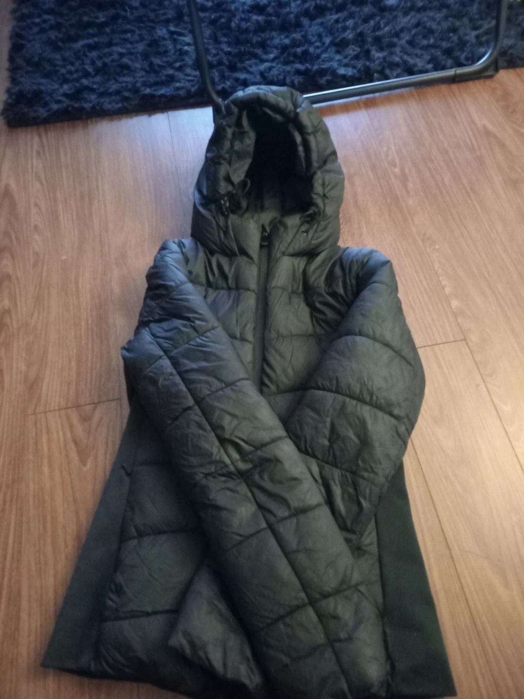 ZARA Black Puffer Jacket with Hood - photo 4