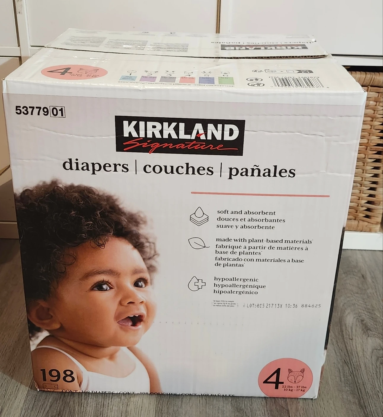 Kirkland Signature Size 4 Diapers - 198 Count