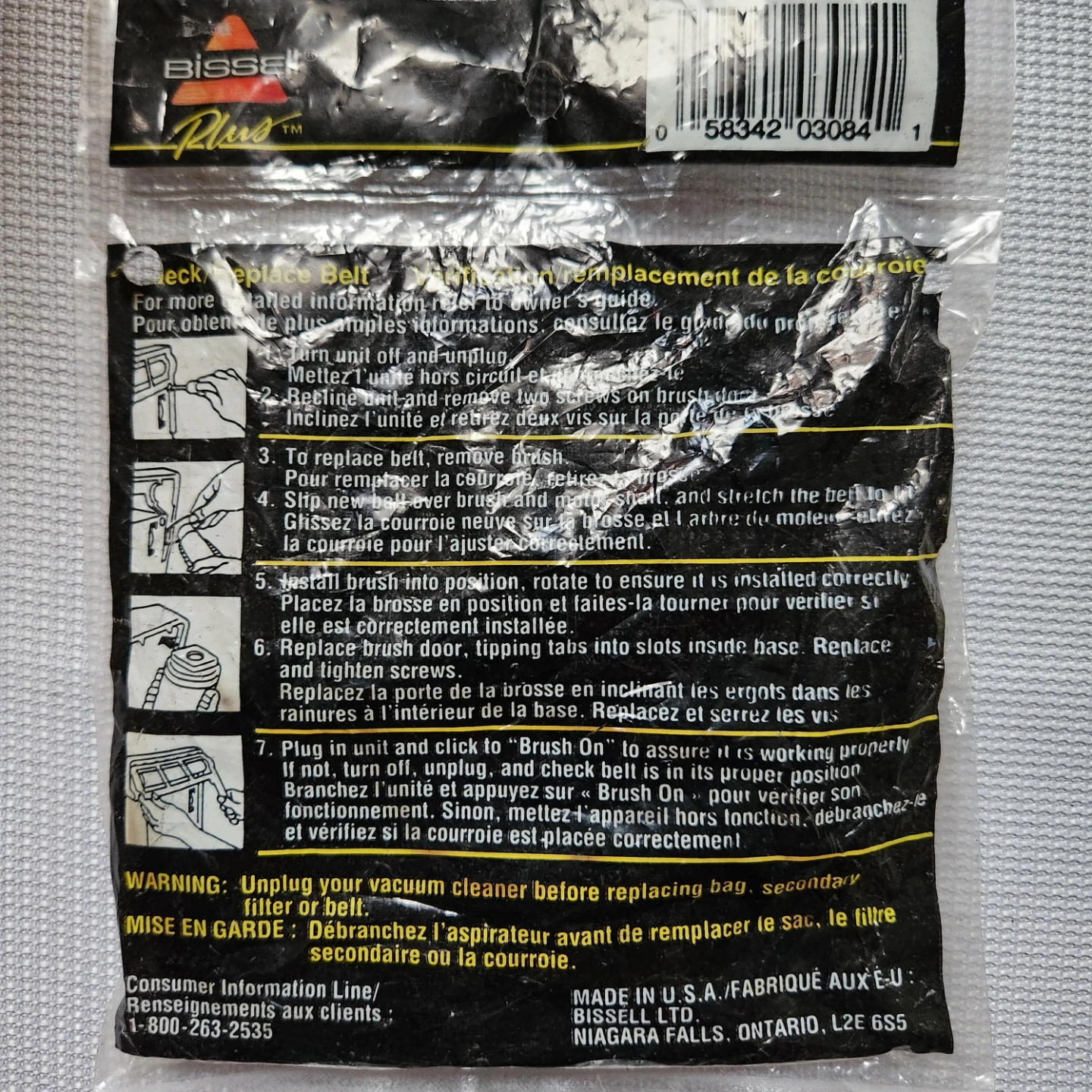 BISSELL Plus Upright Vacuum Cleaner Replacement Belts (2 count) - photo 4