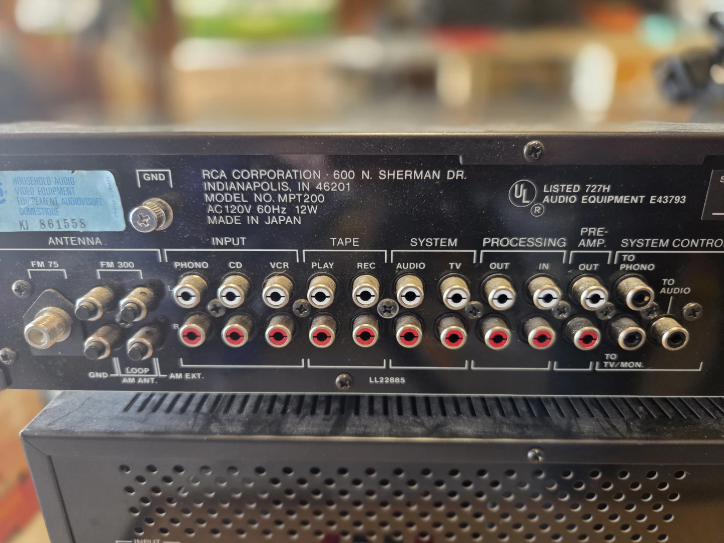 RCA MPT200 Stereo Power Amplifier with Dimensions Audio/Video - photo 3