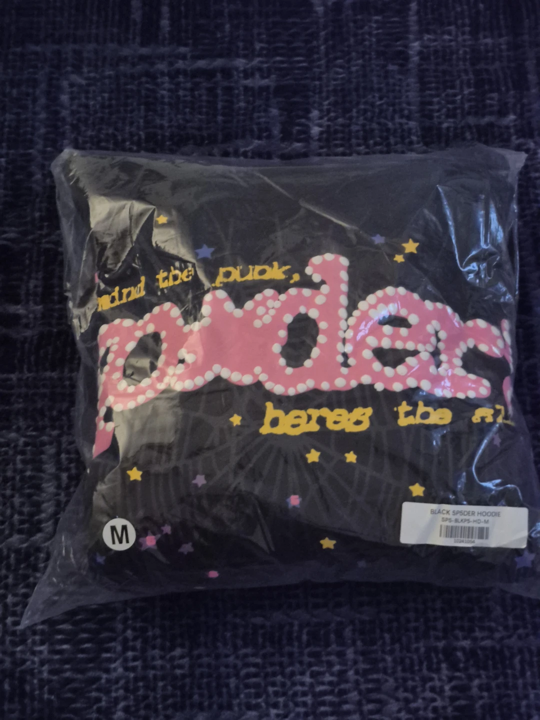 Spider Black Hoodie Size M