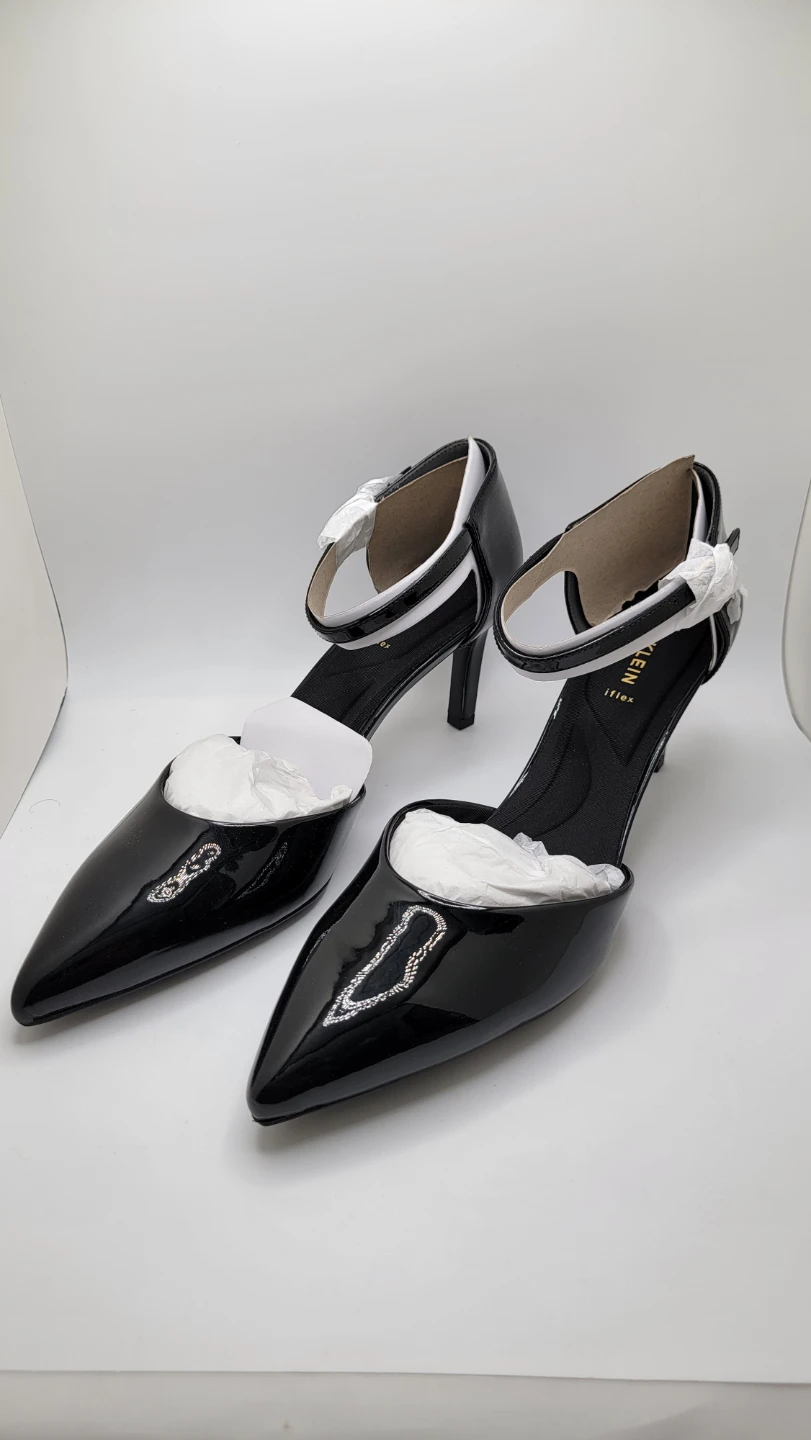 Anne Klein Rook Kitten Heel Pump Womens Size 11, Black Patent - photo 3