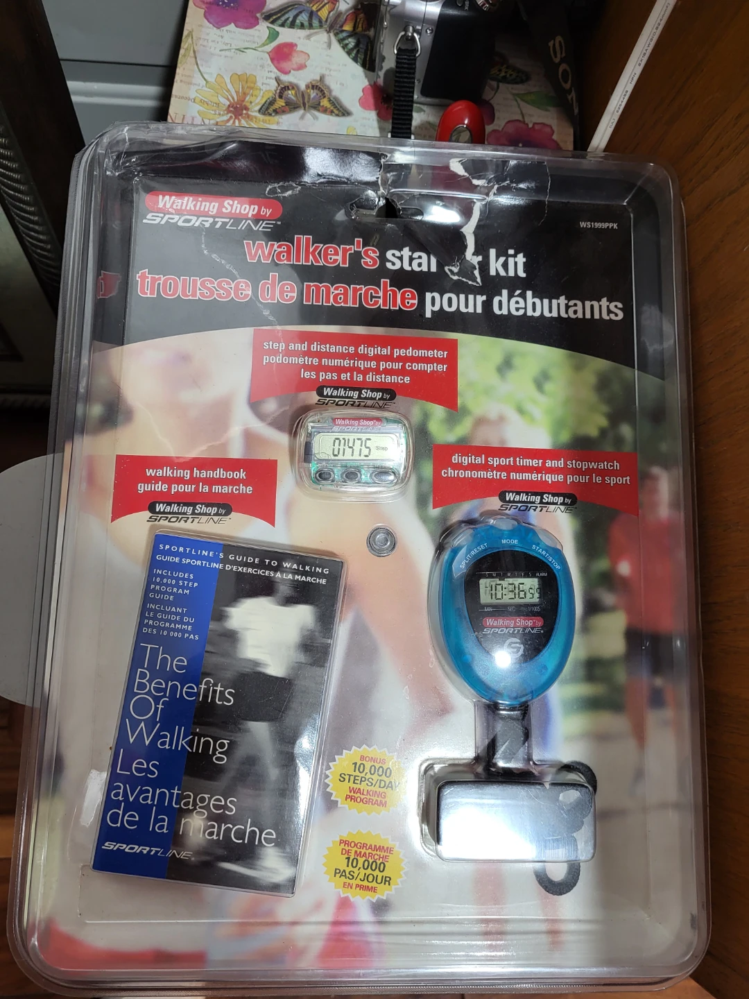Sportline Walker's Starter Kit with Pedometer and Timer