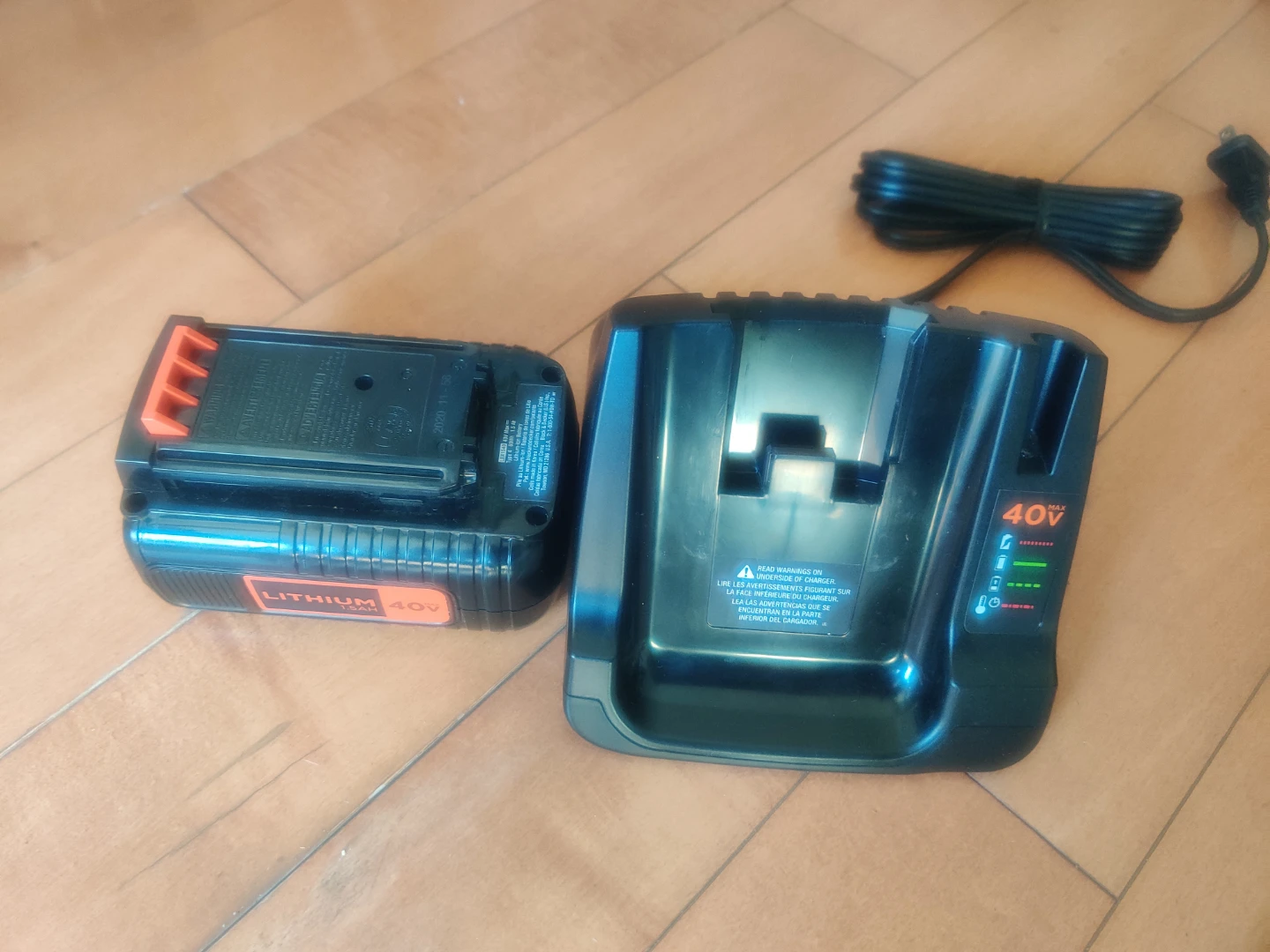 Black + Decker 40V Lithium Battery & Charger
