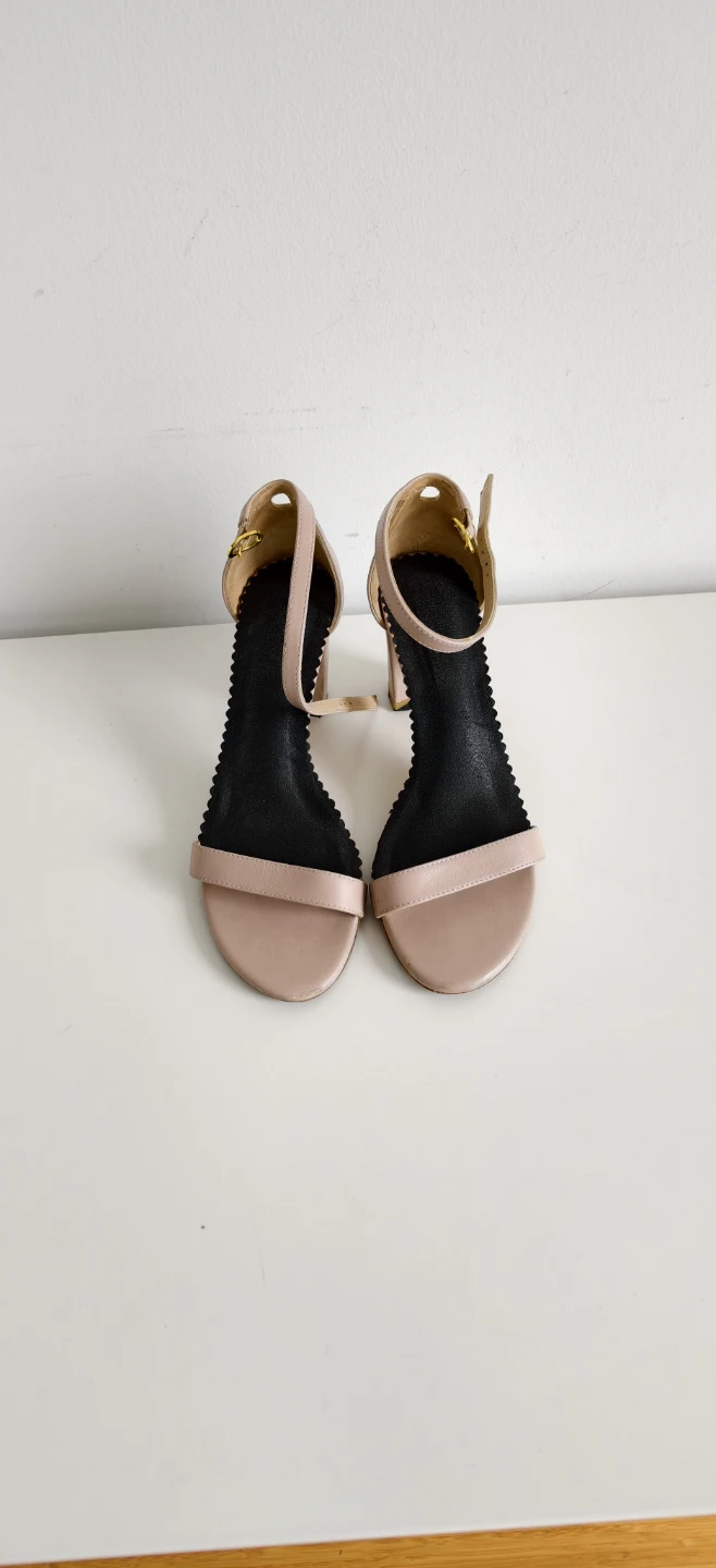 Stuart Weitzman Women's Nude Ankle Strap Heels Size 7.5 - photo 4