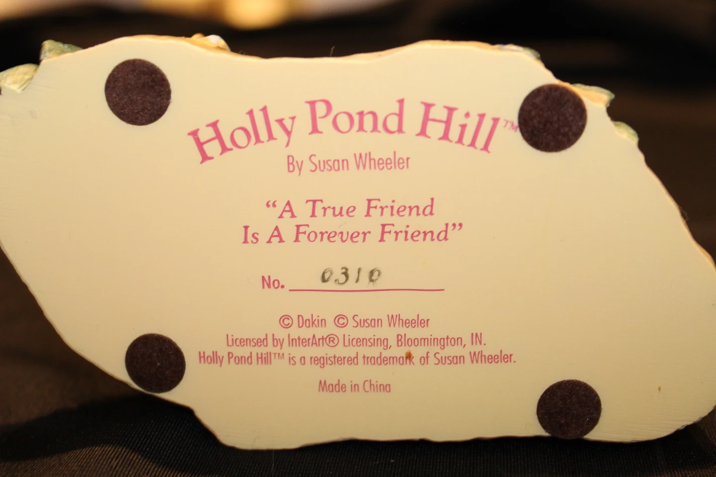 Holly Pond Hill "A True Friend Is A Forever Friend" Figurine - photo 3