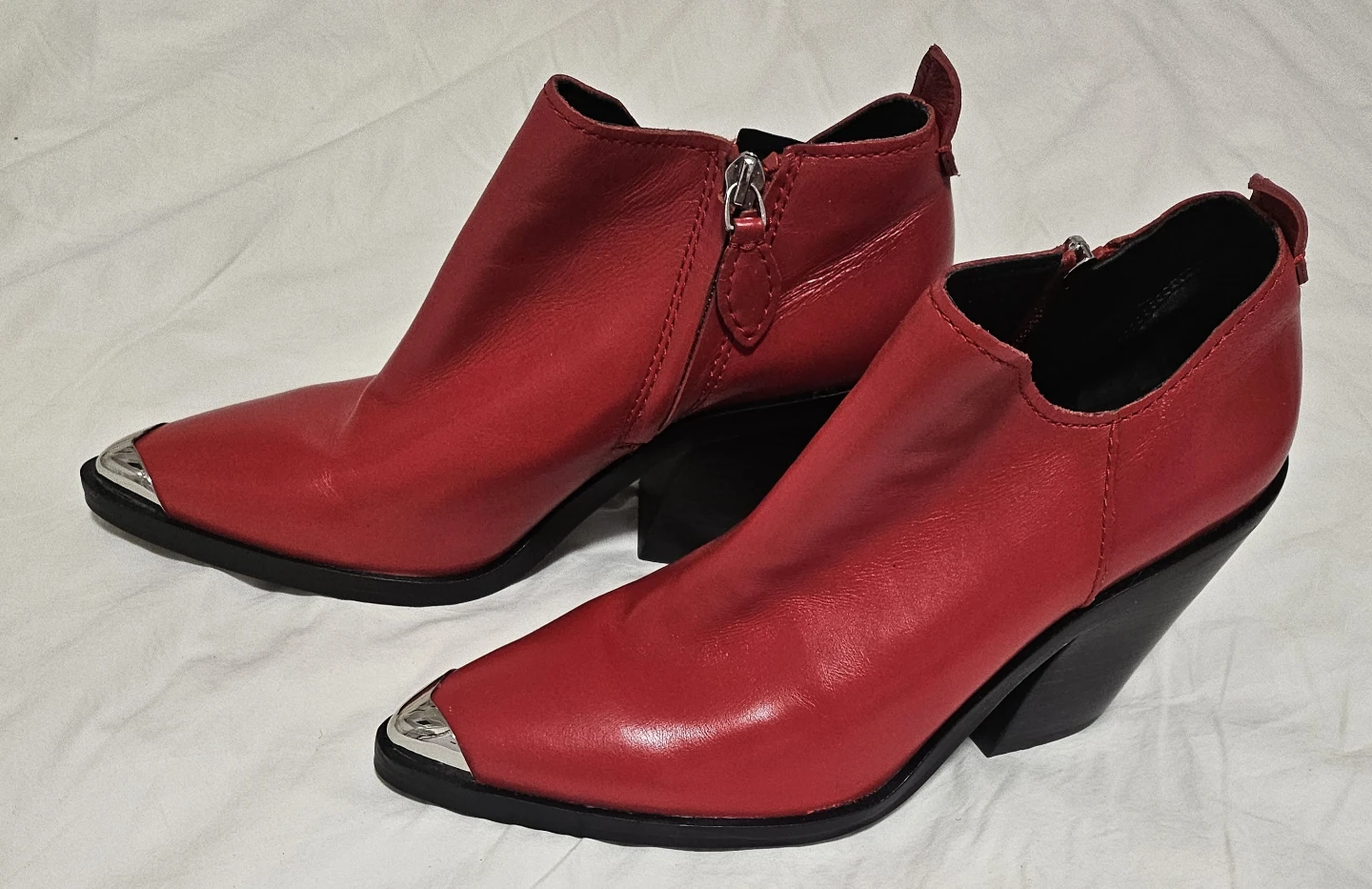 rebecca minkoff red ankle boots - photo 2